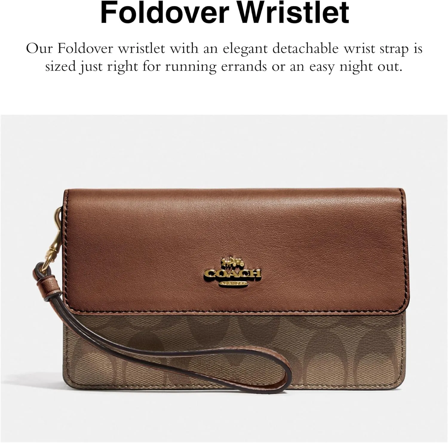 Coach Women's Signature Foldover Wristlet