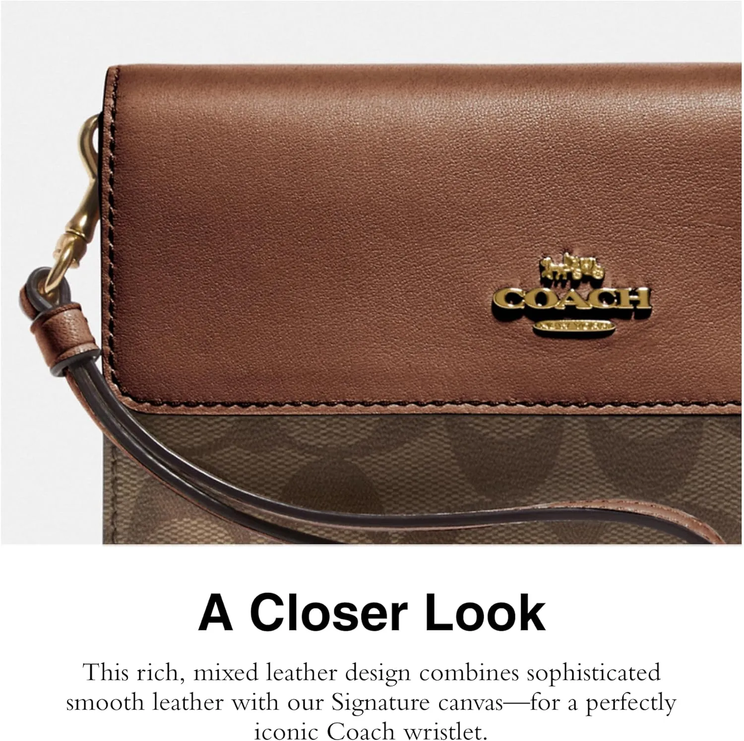 Coach Women's Signature Foldover Wristlet