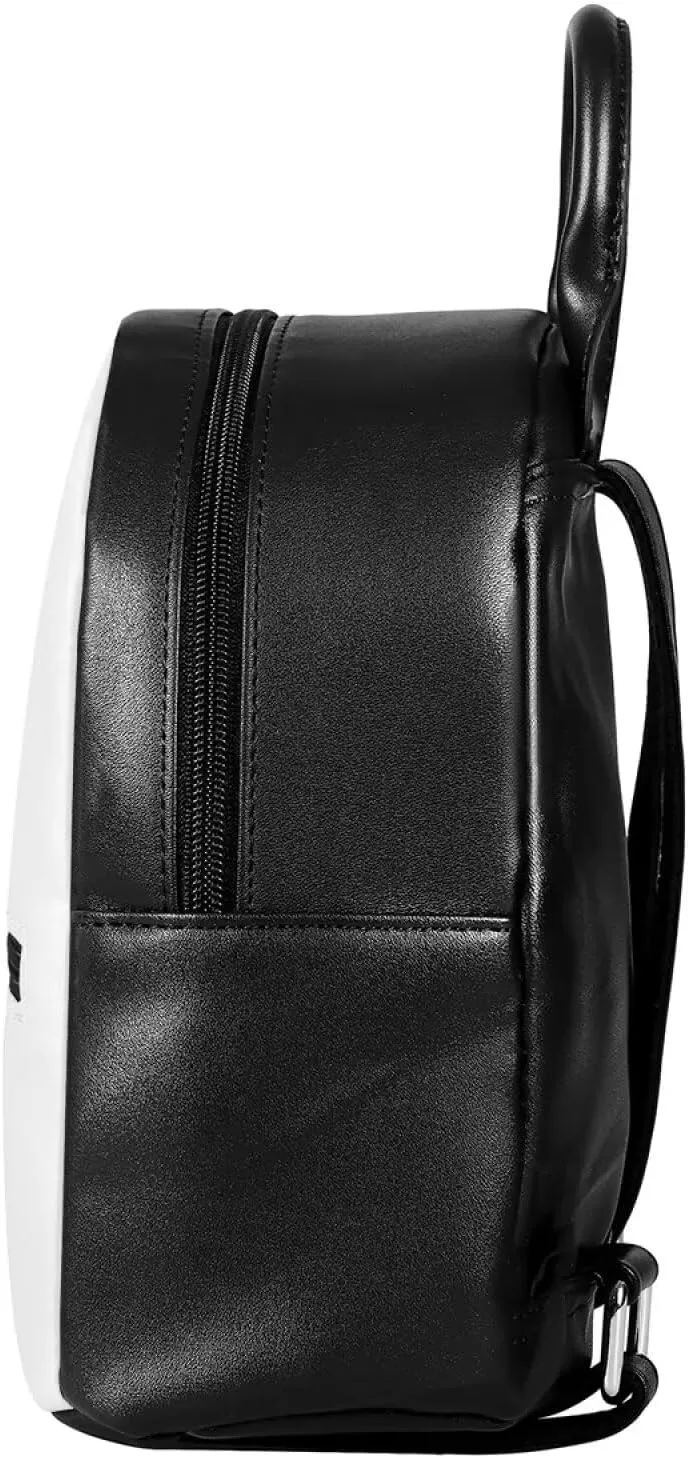 COEQINE Gothic Mini Backpack Purse for Women Black Butterfly Leather Bags For Women Birthday Christmas Party Shopping Bag Handbag With Front Zipper Pocket Portable Daypack