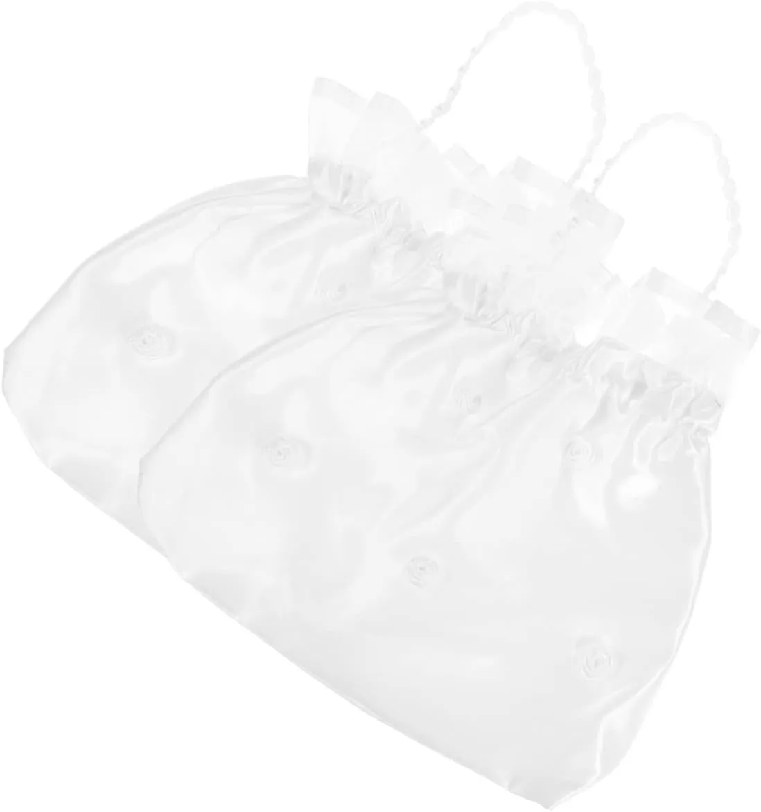 COHEALI Sets Bridal Handbag Set Wedding Bridal Tote Bags Flower Design Handbag Present Bag for Bridesmaid Wedding White Purse for Girls Pcs