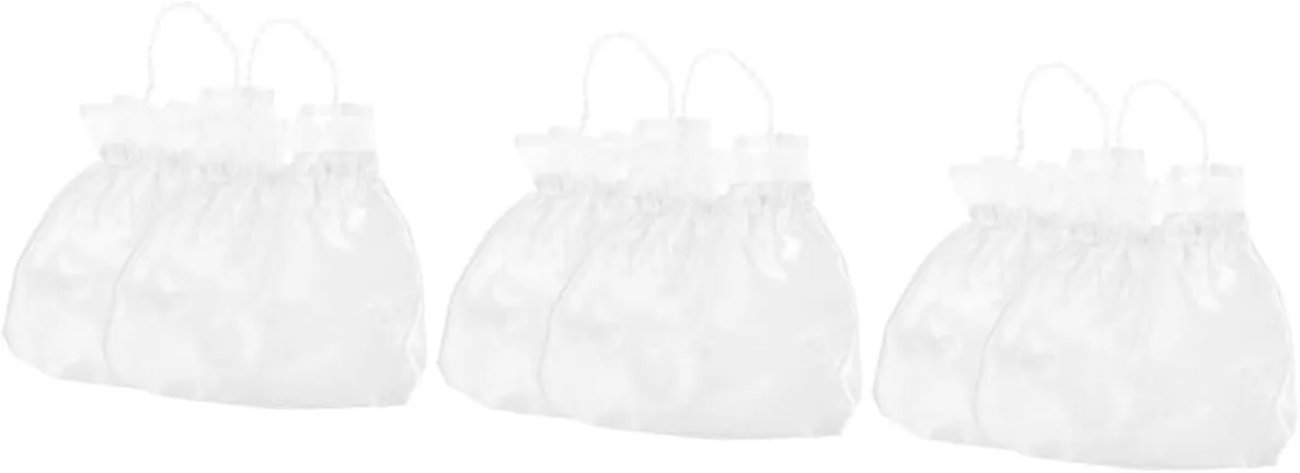 COHEALI Sets Bridal Handbag Set Wedding Bridal Tote Bags Flower Design Handbag Present Bag for Bridesmaid Wedding White Purse for Girls Pcs
