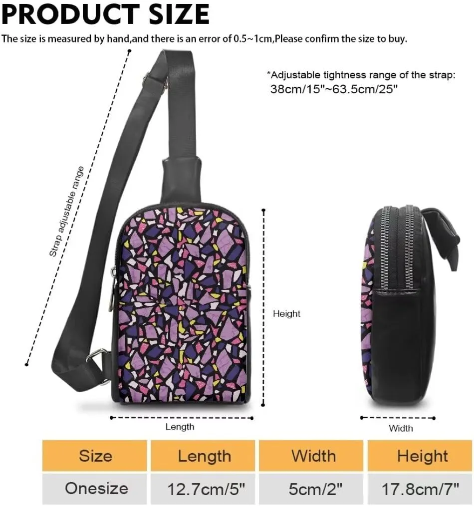 Coldinair Tie Dye Small Sling Bag for Women Crossbody Sling Backpack Fanny Packs Chest Bag for Travel,Lightweight