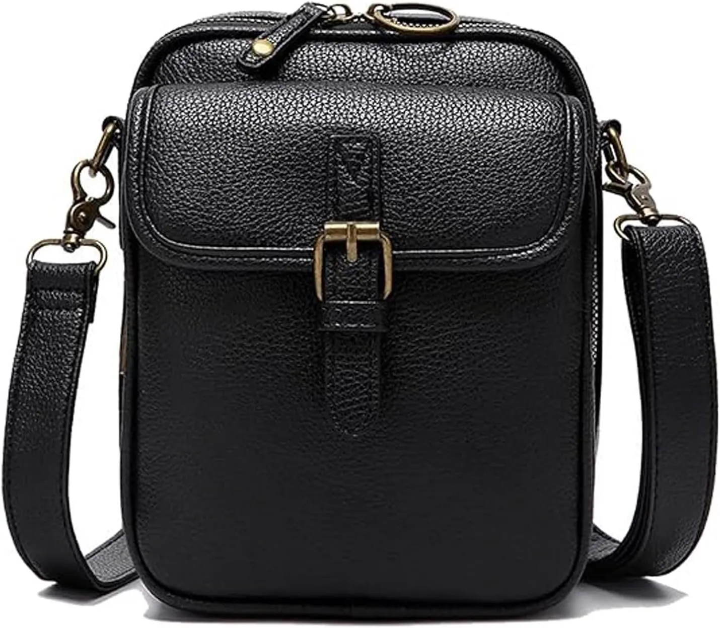 Collaboraten1 Crossbody Leather Bag, Crossbody Leather Bag, Anti-slip Slash Proof Shoulder Bag With 10 Card Slots
