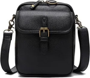 Collaboraten1 Crossbody Leather Bag, Crossbody Leather Bag, Anti-slip Slash Proof Shoulder Bag With 10 Card Slots