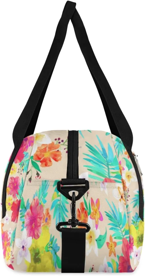 Colorful Floral Gym Bag, Duffle Bag, Weekender Bag, Duffel Bag, Overnight Bag, Travel Duffel Bag, Dance Bag, Tote Bag, Beach Bag, Pool Bag, Gym Duffle Bag, Carry on Bag