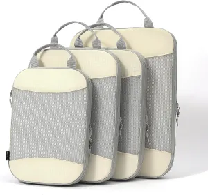 Compression Packing Cubes - Luggage Organizer Bags for Carry On Suitcase, Travel Essentials