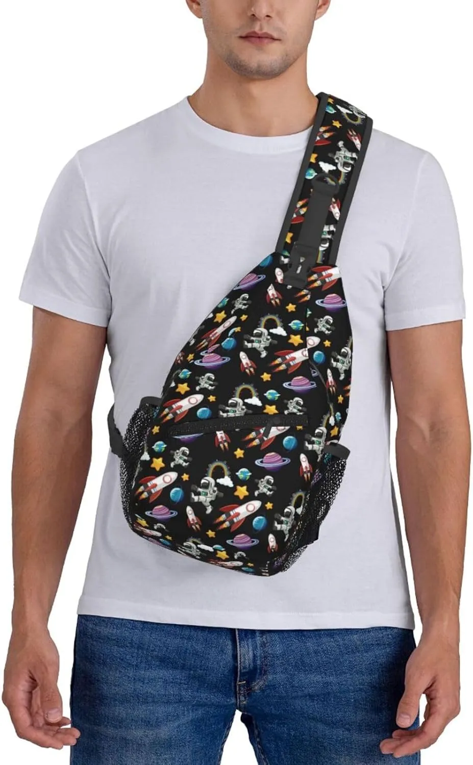 Construction Machinery Truck Crossbody Bag Adjustable Sling Bag Casual Chest Bags Travel Shoulder Backpack