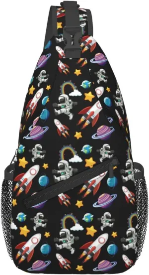 Construction Machinery Truck Crossbody Bag Adjustable Sling Bag Casual Chest Bags Travel Shoulder Backpack