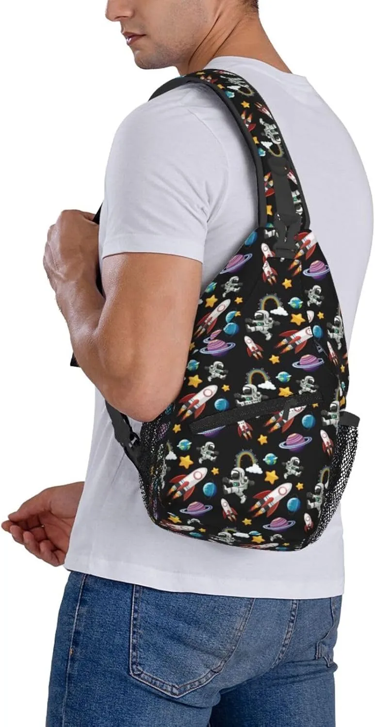 Construction Machinery Truck Crossbody Bag Adjustable Sling Bag Casual Chest Bags Travel Shoulder Backpack