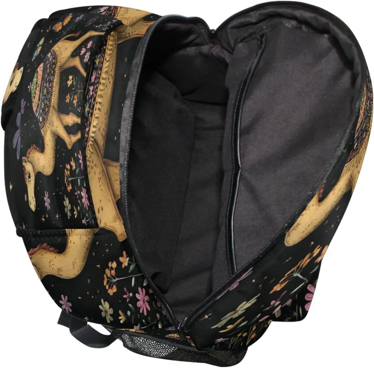 Cool Backpacks for Men Women Fashion Backpack with Chest Strap Gift Men & Women Cartoon Camel Black