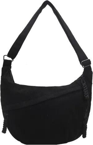 Corduroy Tote Bag for Women,Hobo Crossbody Bags for Women Unisex Shoulder Bag Cross Body Purses and Handbags