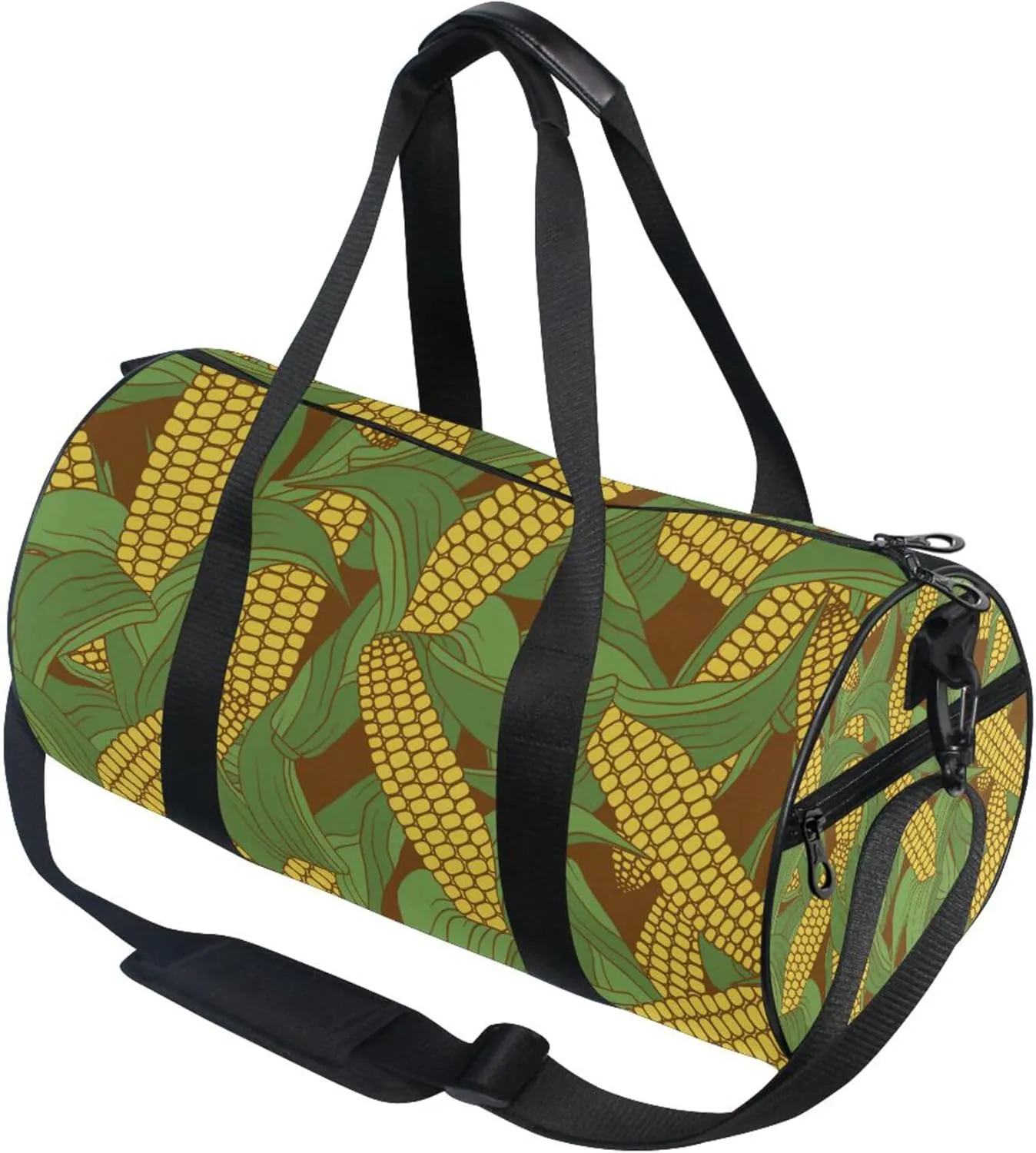 Corn Pattern Gym Duffle Bag for Women Men Sports Fitness Bag Workout Travel Gymnastics Dance Ballet