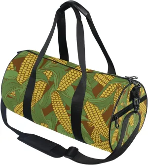 Corn Pattern Gym Duffle Bag for Women Men Sports Fitness Bag Workout Travel Gymnastics Dance Ballet