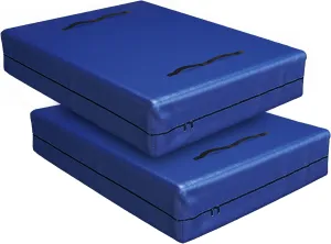 Cosy Family Mattress Bags for Moving with 8 Handles - 170GSM Extra-Thick Mattress Bag for Moving Supplies - Reusable Mattress Cover Protector Storage with Zipper, Blue, King-(Pack of 2)