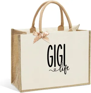 Crap Bag Healthy Boss Best ball mom Nana Auntie Mimi Granny Mamaw Mama Gifts Burlap reusable grocery bags for Women