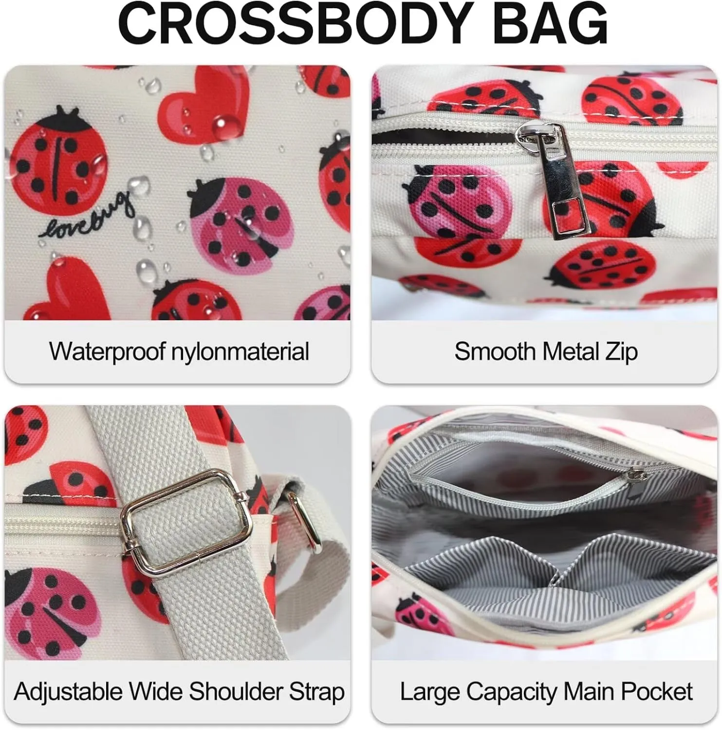 Cross body Bags for Women Lightweight Mini Crossbody Bags Everyday Bag Small Purses Travel Shoulder Bag Ladies Handbags