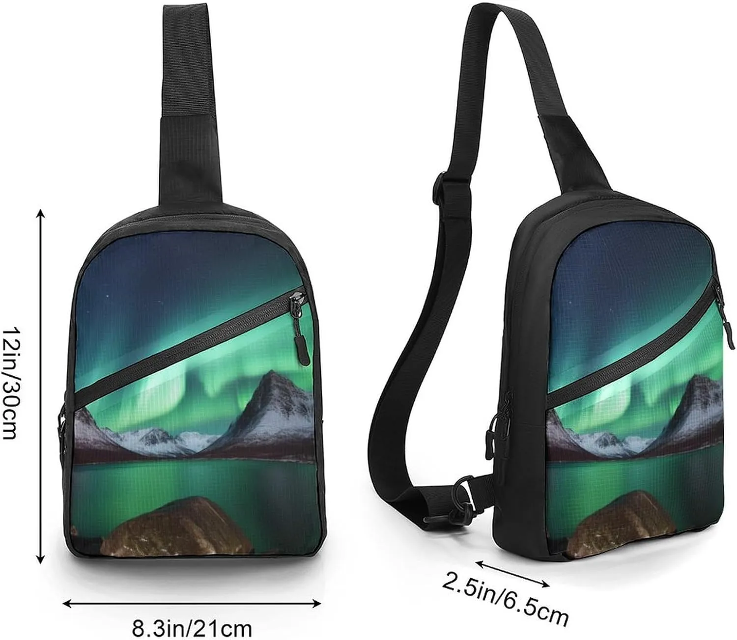 Crossbody Bag for Women Men Chest Bag Weed Striped Sling Bag Crossbody Shoulder Bag Sling Backpack