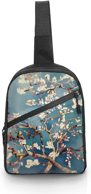 Crossbody Bag for Women Men Chest Bag Weed Striped Sling Bag Crossbody Shoulder Bag Sling Backpack