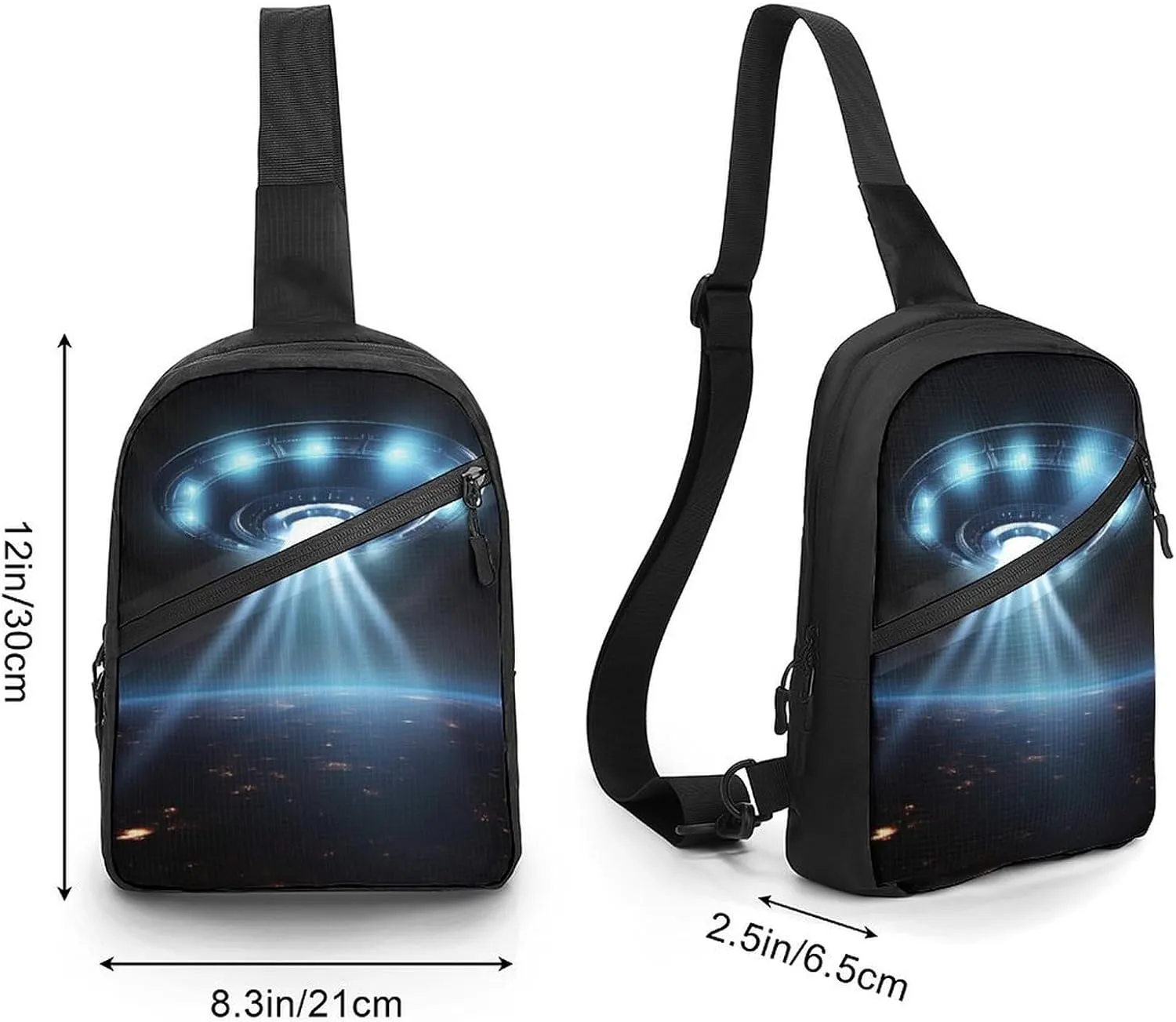 Crossbody Bag for Women Men Chest Bag Weed Striped Sling Bag Crossbody Shoulder Bag Sling Backpack
