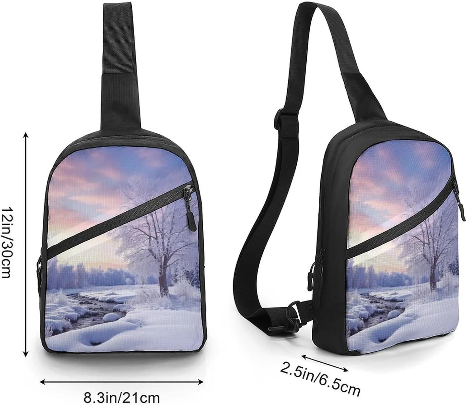 Crossbody Bag for Women Men Chest Bag Weed Striped Sling Bag Crossbody Shoulder Bag Sling Backpack