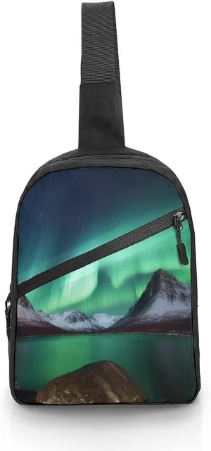 Crossbody Bag for Women Men Chest Bag Weed Striped Sling Bag Crossbody Shoulder Bag Sling Backpack