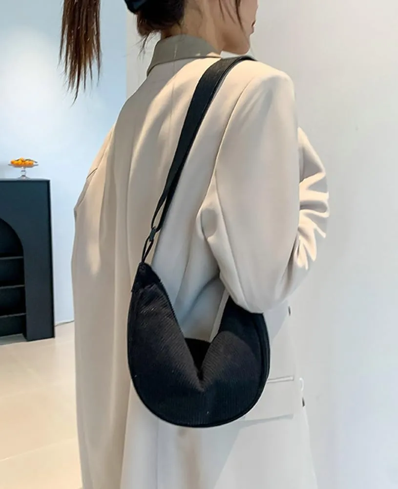 Crossbody Bag Hobo Sling Crescent Bag Women Men Trendy Small Shoulder Bag Purse Dumpling Bag Casual Handbag Adjustable Strap