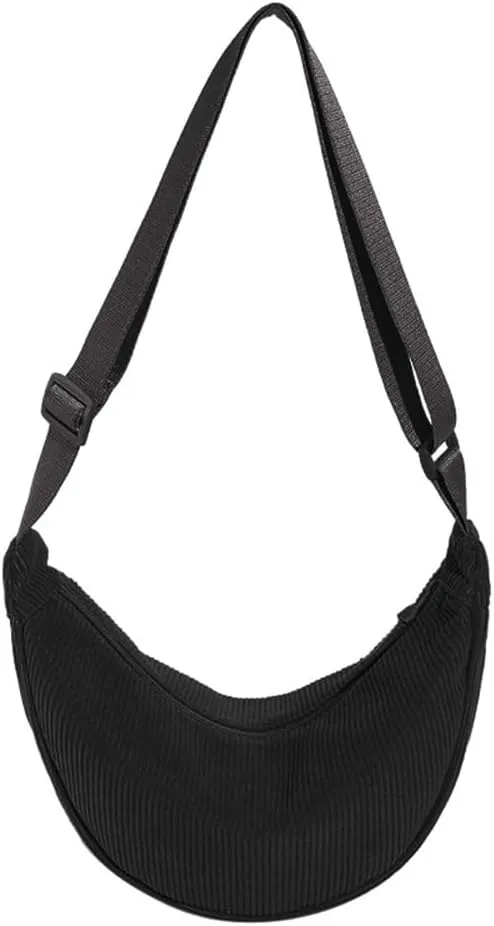 Crossbody Bag Hobo Sling Crescent Bag Women Men Trendy Small Shoulder Bag Purse Dumpling Bag Casual Handbag Adjustable Strap