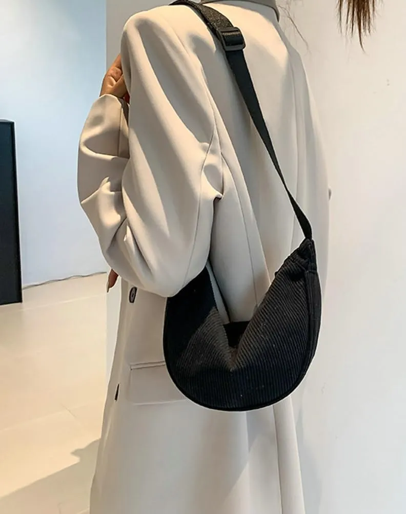 Crossbody Bag Hobo Sling Crescent Bag Women Men Trendy Small Shoulder Bag Purse Dumpling Bag Casual Handbag Adjustable Strap