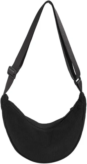 Crossbody Bag Hobo Sling Crescent Bag Women Men Trendy Small Shoulder Bag Purse Dumpling Bag Casual Handbag Adjustable Strap