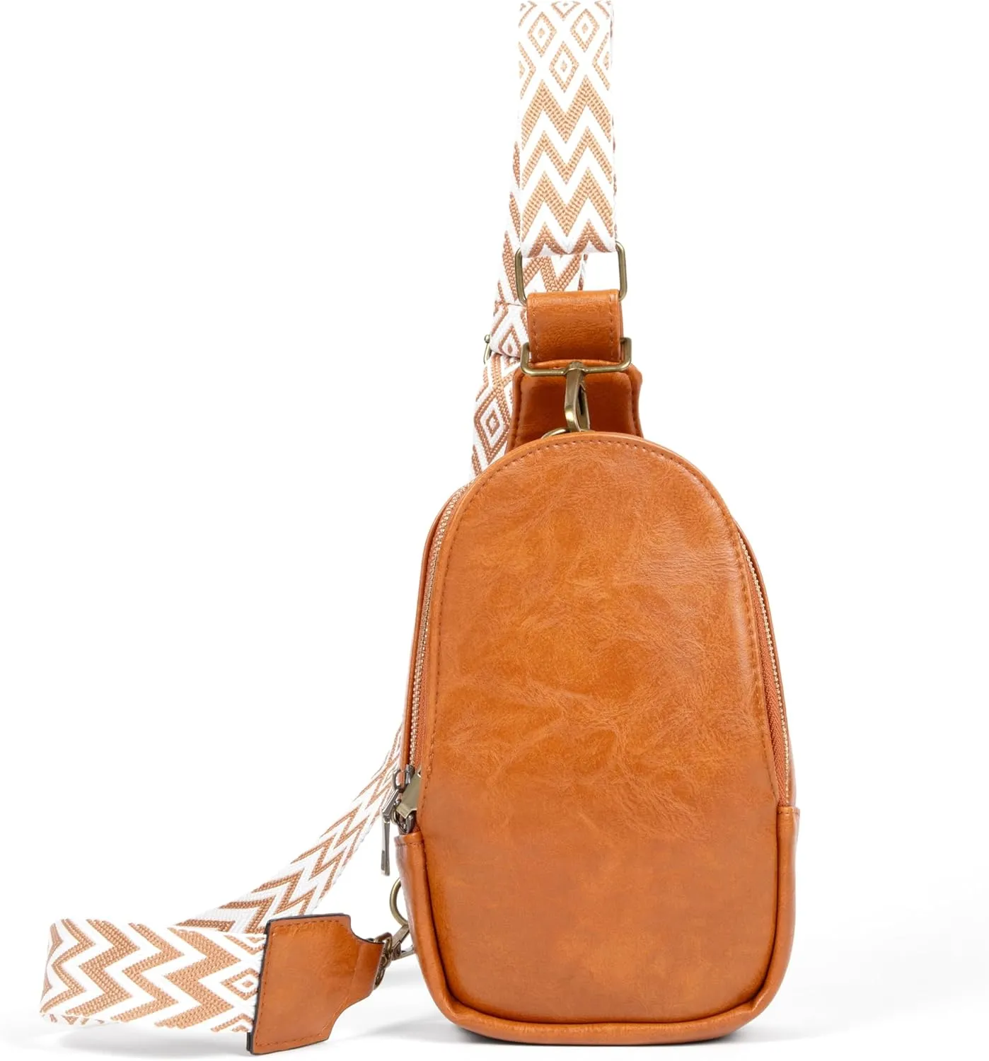 Crossbody Bag - Small Diaper Bag With Plain Ivory Strap, Compact Crossbody Bags for Women & Men, Sling Bag for Women