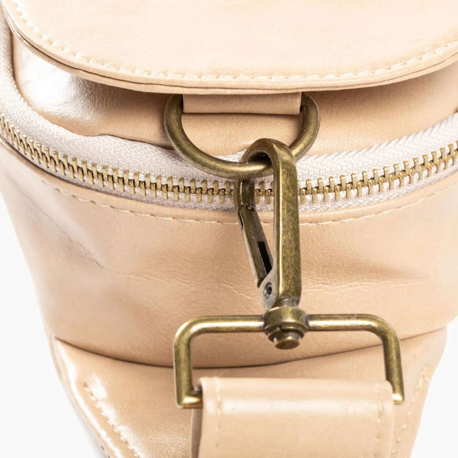 Crossbody Bag - Small Diaper Bag With Plain Ivory Strap, Compact Crossbody Bags for Women & Men, Sling Bag for Women