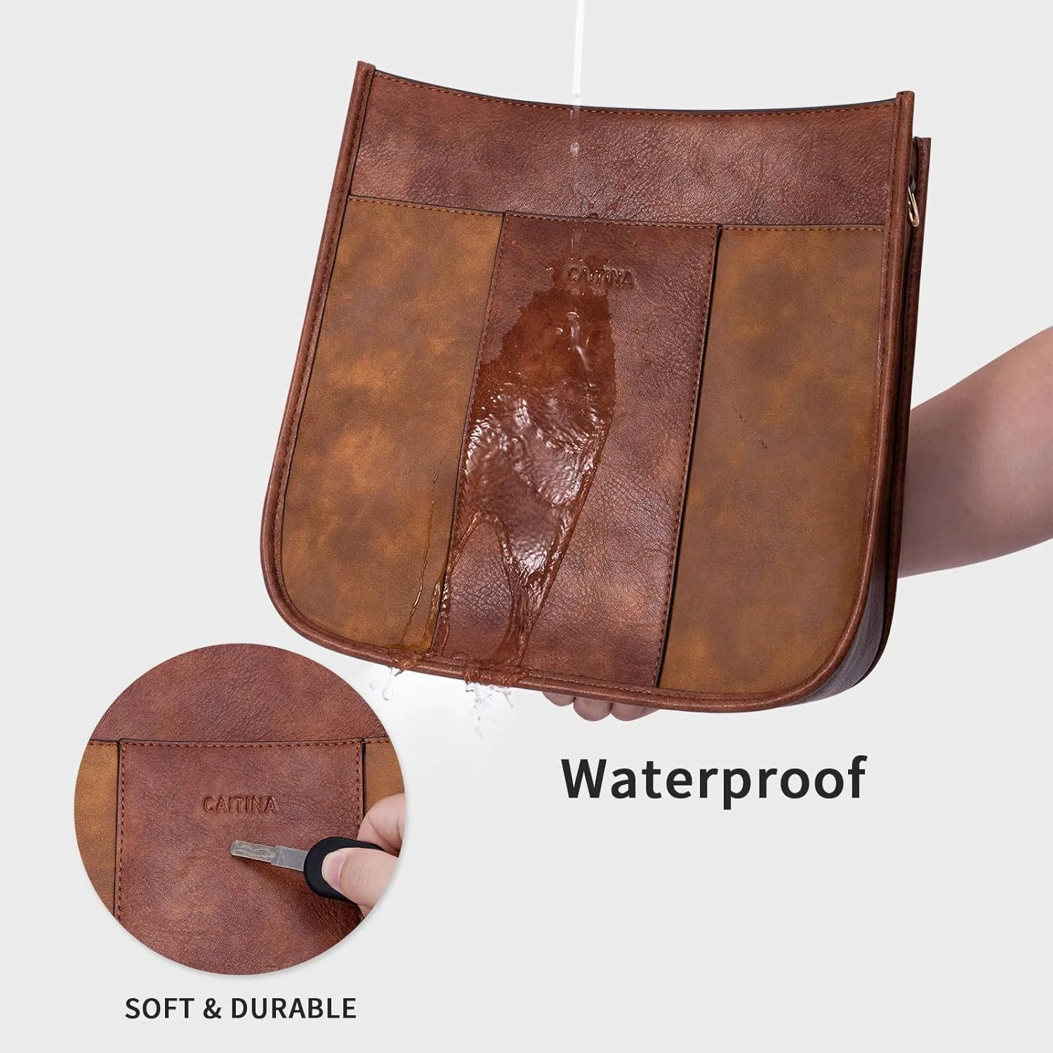 Crossbody Bag Women Vegan Leather Hobo Handbag Trendy Crossbody Shoulder Bag Purses For Women with 2 Adjustable Strap