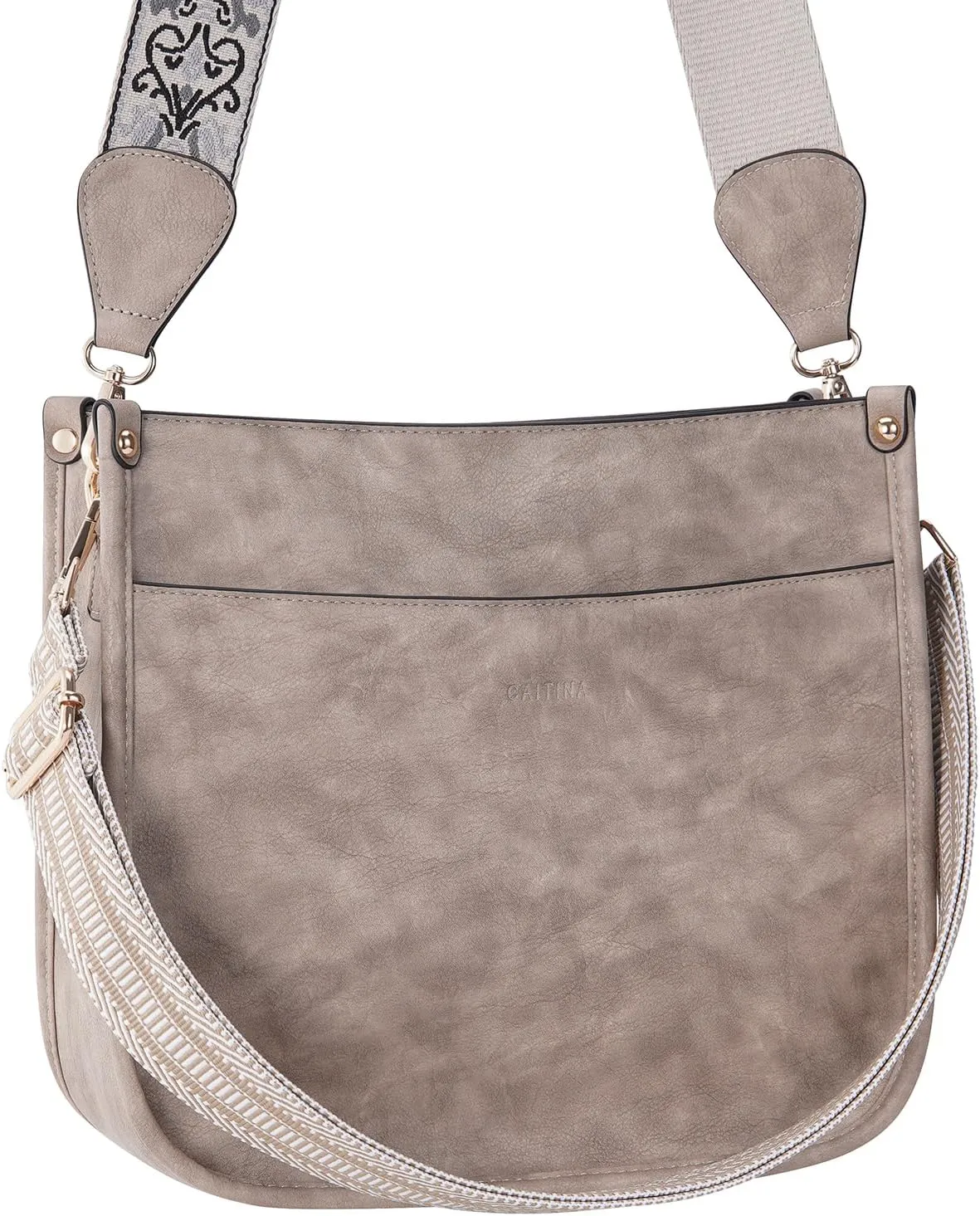 Crossbody Bag Women Vegan Leather Hobo Handbag Trendy Crossbody Shoulder Bag Purses For Women with 2 Adjustable Strap