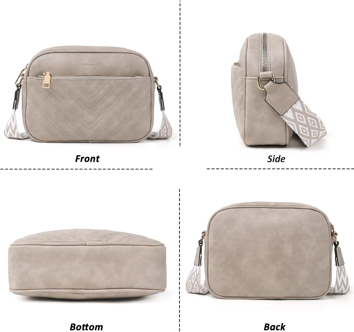 Crossbody Bags for Women Elegant Purse with Adjustable Wide Shoulder Bag for Daily Travel