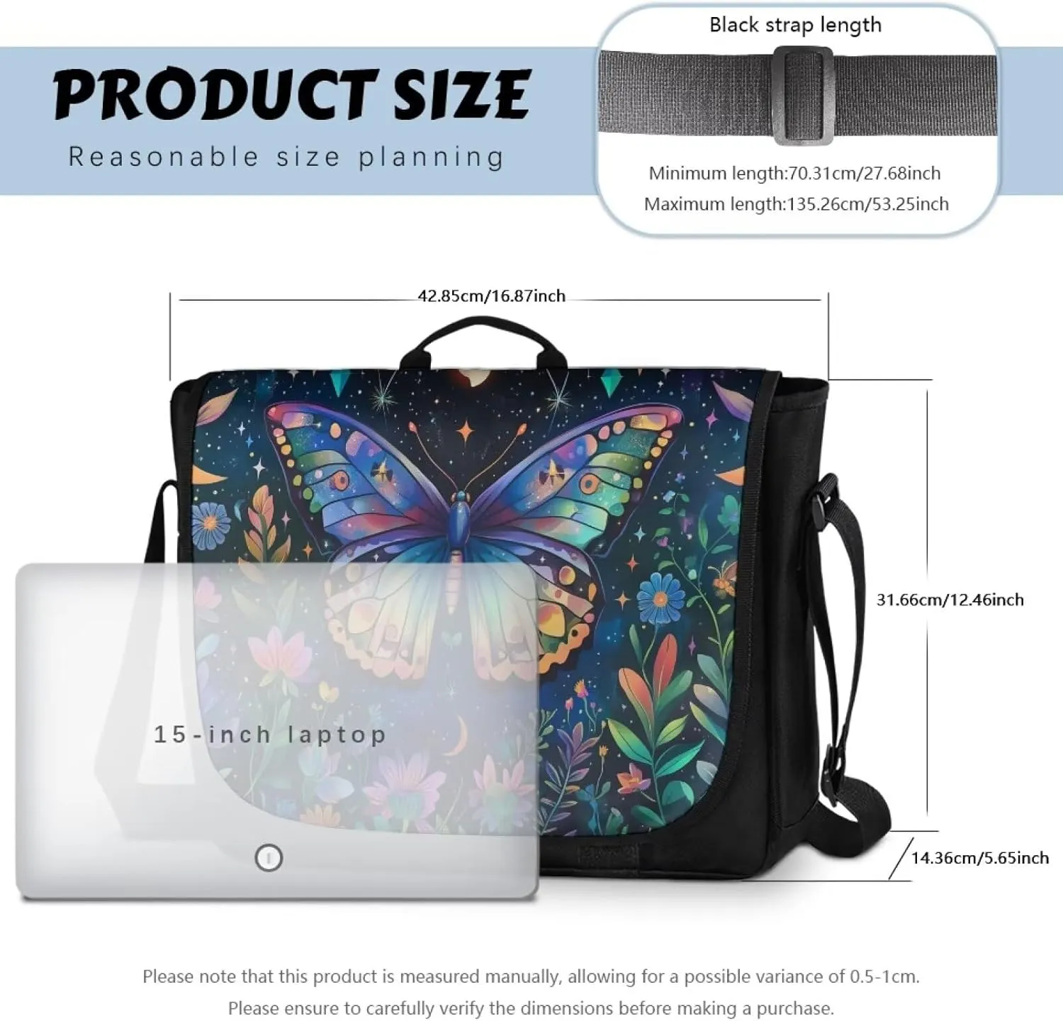 Crossbody bags for Women Large with Black Strap Length for Daily Use