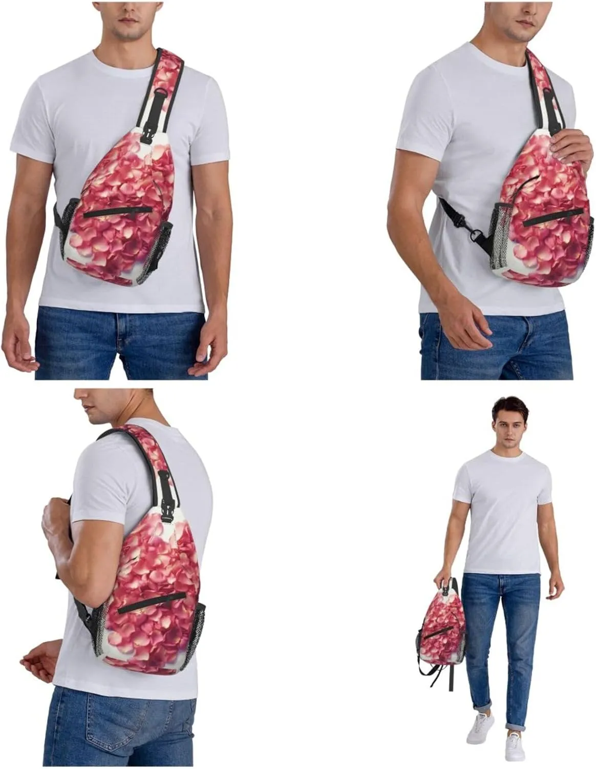 Crossbody Bags for Women Men Trendy Sling Bag Casual Chest Bag Heron Shoulder Bag for Travel Sport