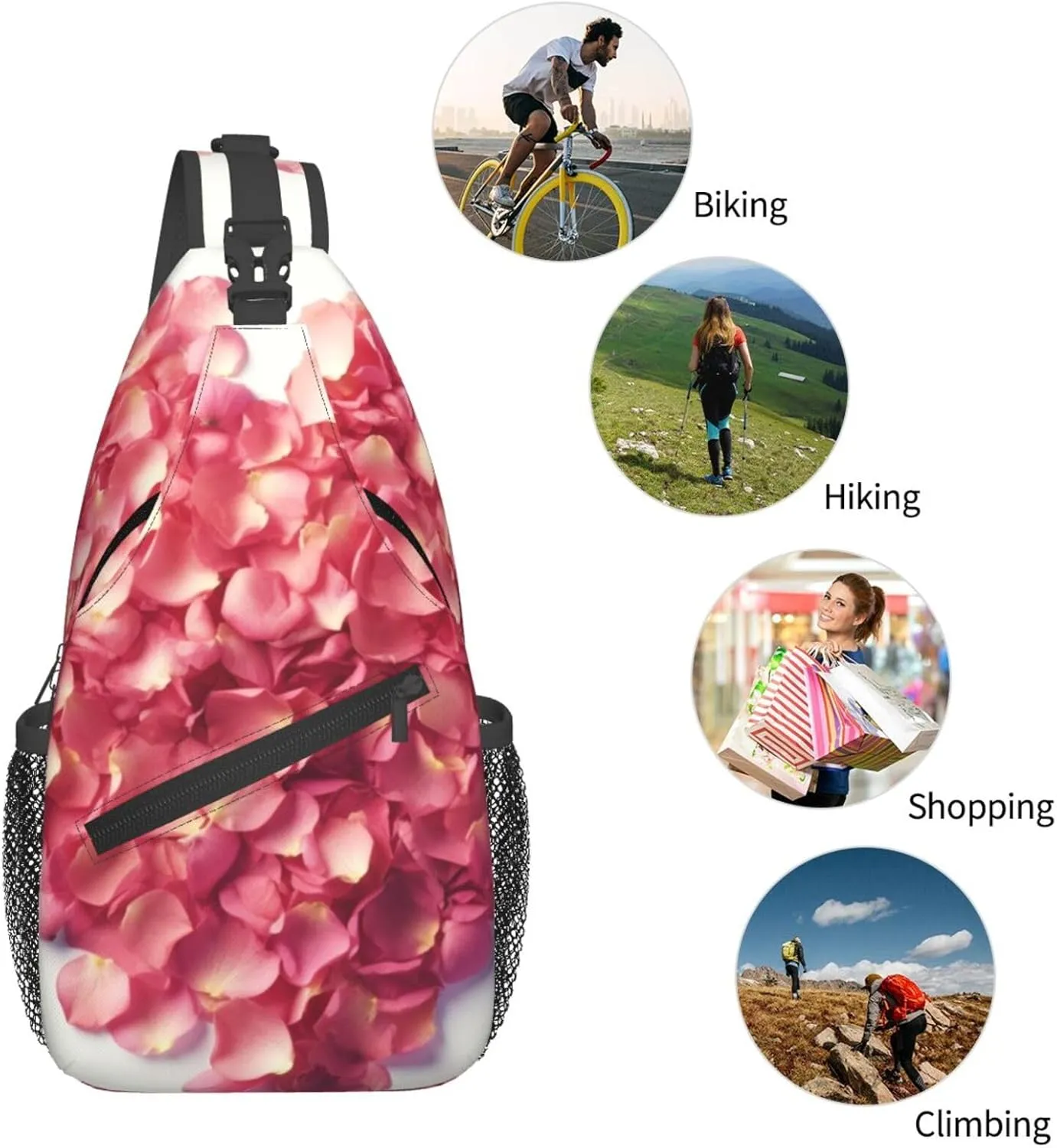 Crossbody Bags for Women Men Trendy Sling Bag Casual Chest Bag Heron Shoulder Bag for Travel Sport