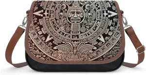 Crossbody Bags for Women Purses Mayan Calendar End Of The World Printed Handbags for Women Sling Bag for Women's Daily Life Or Work