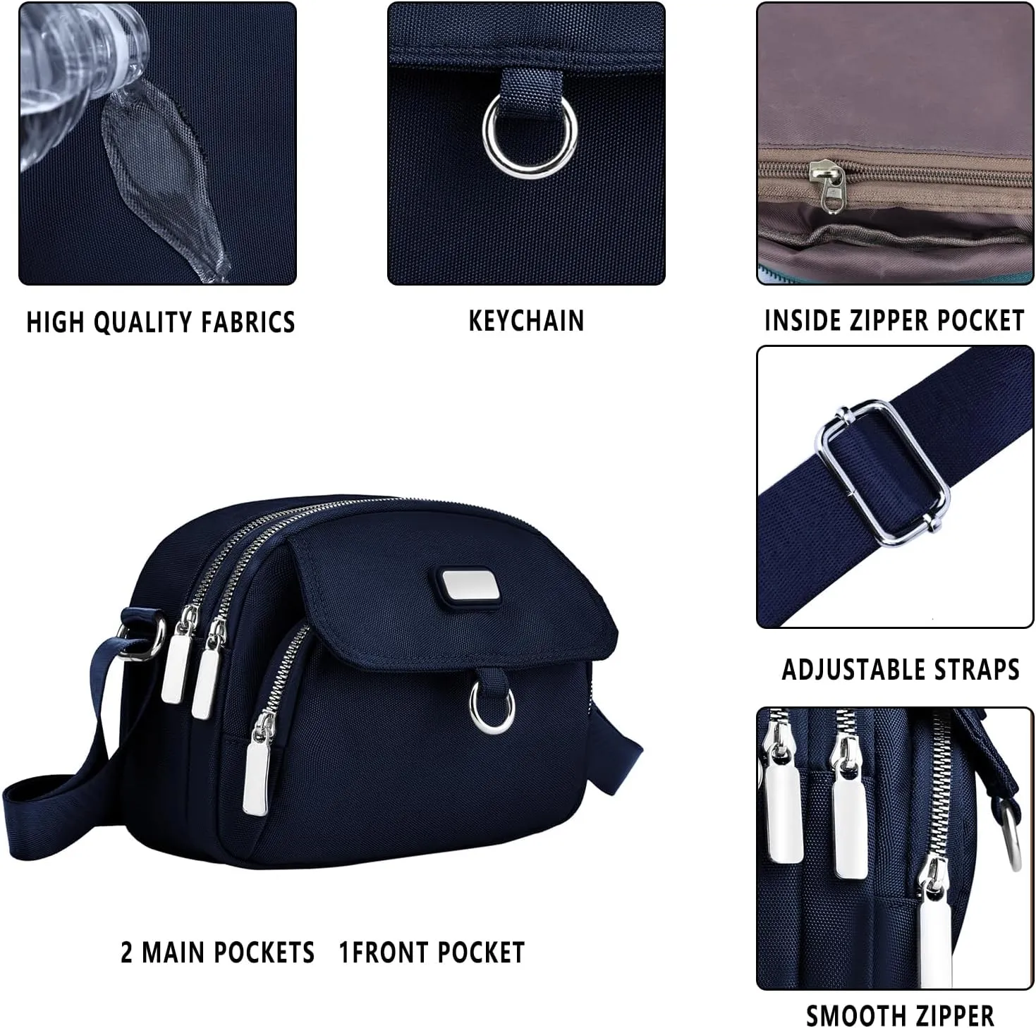 Crossbody Bags for Women Quilted Crossbody Purses Crossbody Bags Trendy Small Shoulder Bag with Wide Strap