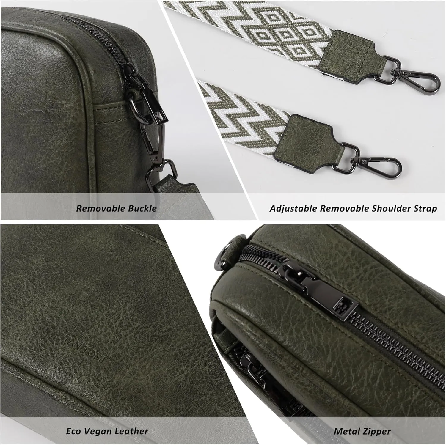 Crossbody Bags for Women Shoulder Bag Multifunctional Handbags with Compartments Small Purse with Wide Strap