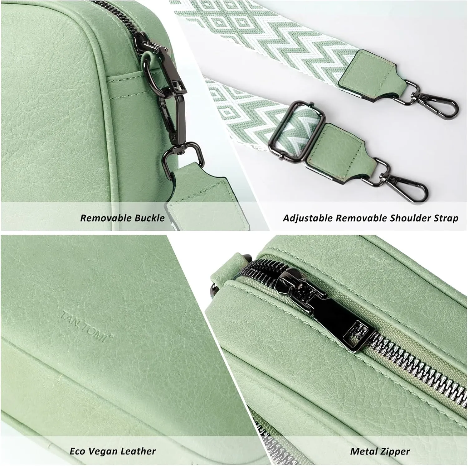 Crossbody Bags for Women Shoulder Bag Multifunctional Handbags with Compartments Small Purse with Wide Strap