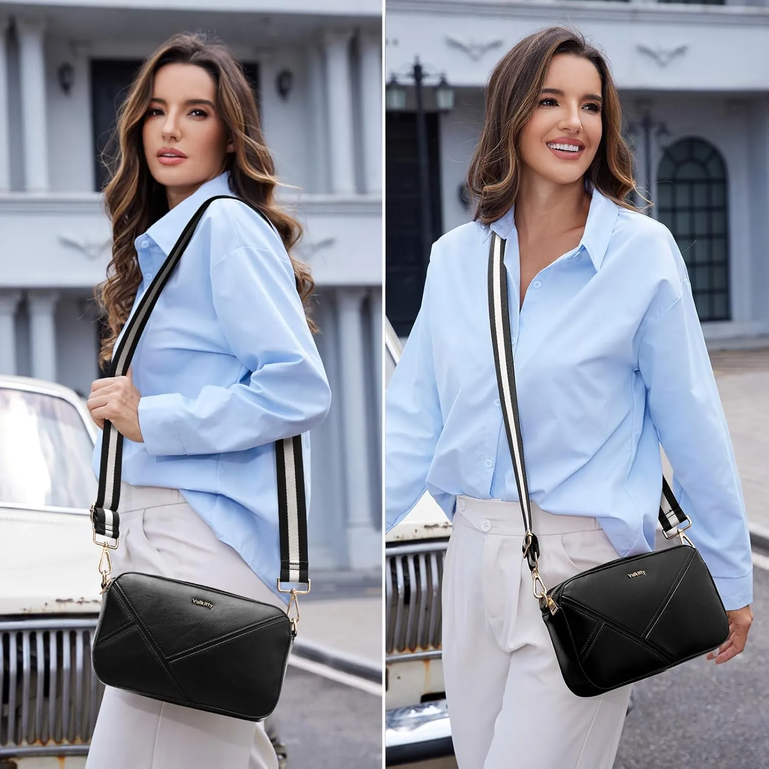 Crossbody Bags for Women Trendy Crossbody Purse Shoulder Side Bag with Adjustable Wide Strap