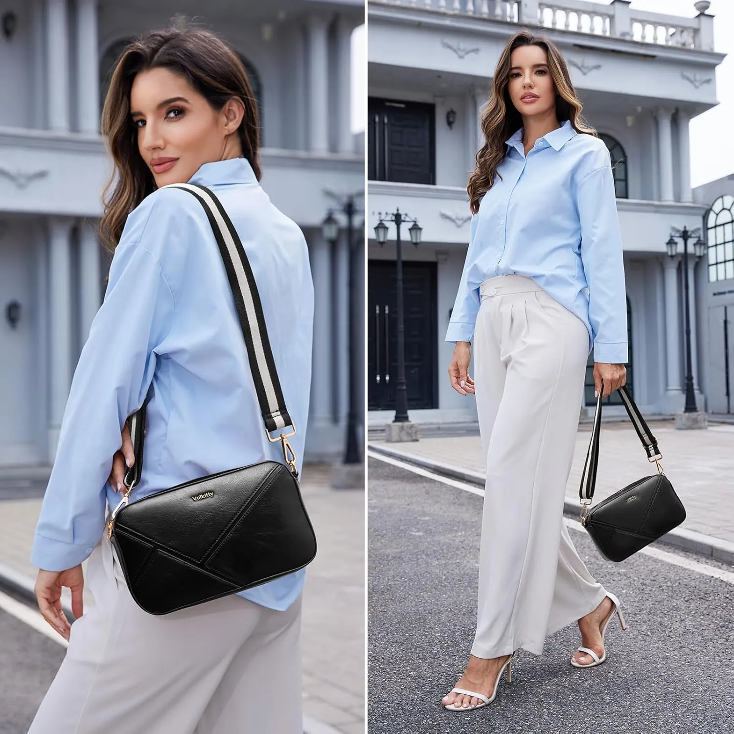 Crossbody Bags for Women Trendy Crossbody Purse Shoulder Side Bag with Adjustable Wide Strap