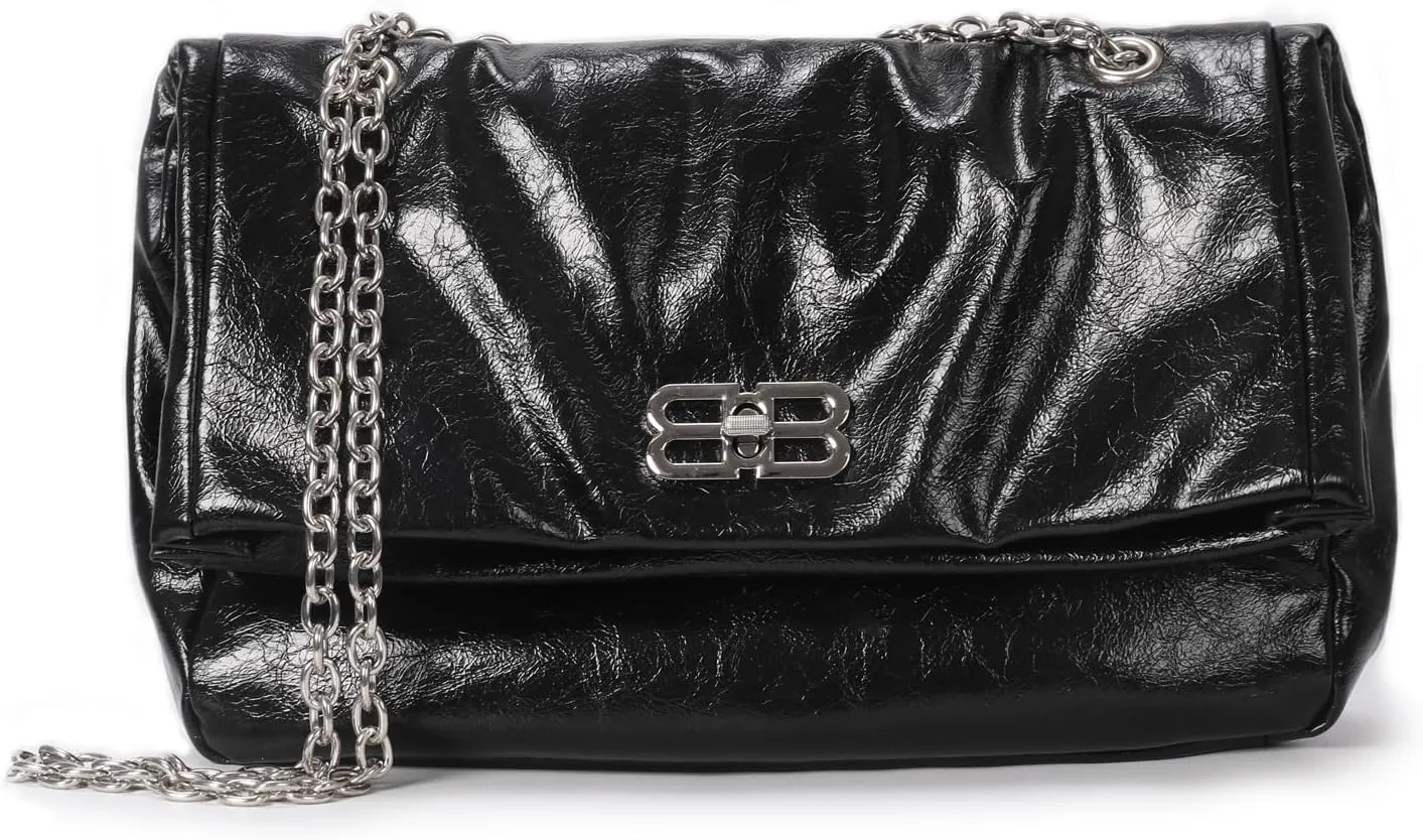 Crossbody Bags for Women Trendy Vegan Leather Hobo Purses Shoulder Handbags With Wide