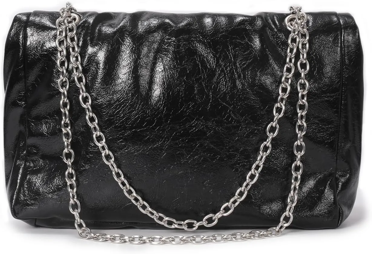 Crossbody Bags for Women Trendy Vegan Leather Hobo Purses Shoulder Handbags With Wide