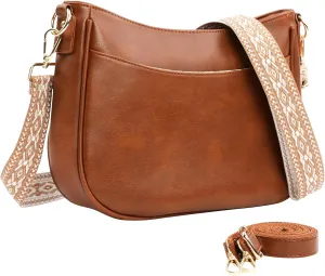 Crossbody Bags for Women Trendy Vegan Leather Purses for women Handbags Hobo bag with Adjustable Strap Shoulder bags