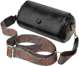 Crossbody Bags for Women Vegan Leather Purses Small Shoulder Handbags with Wide Strap