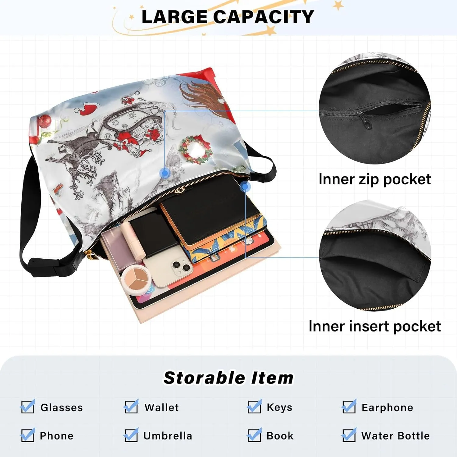 Crossbody Bags for Women Vegan Leather Shoulder Handbag Purses for Women with Adjustable Wide Strap Patternt 1