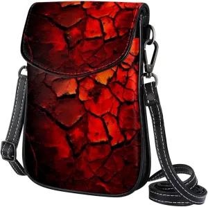 Crossbody Bags for Women,Crossbody Bag Men,Small Sling Bag,Volcano Surface Texture,Crossbody Purse