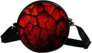 Crossbody Bags for Women,Crossbody Bag Men,Small Sling Bag,Volcano Surface Texture,Crossbody Purse